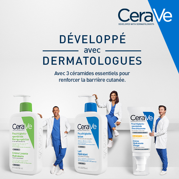 CeraVe: DÉVELOPPÉ avec DERMATOLOGUES - Avec 3 céramides essentiels pour renforcer la barrière cutanée.