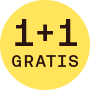 Actie van het moment: 1 + 1 GRATIS