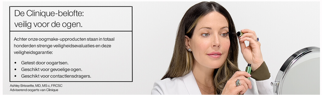 De Clinique-belofte: veilig voor de ogen.