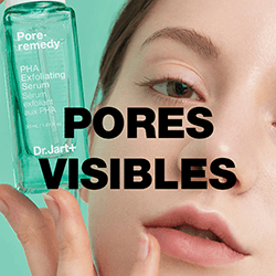 Pores visibles